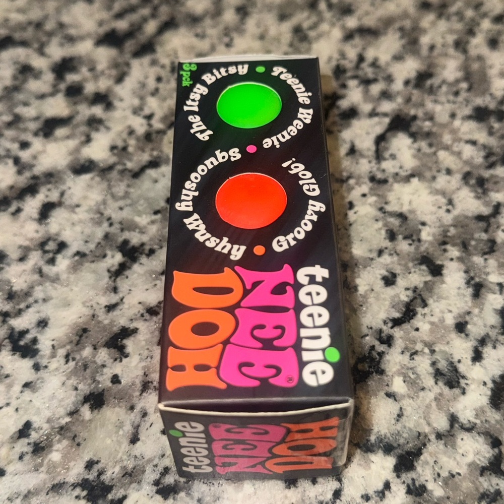 NEW 3-Pack Needoh by Schylling Teenies Squishy Squeeze Toys | Green Orange Pink - Picture 3 of 4